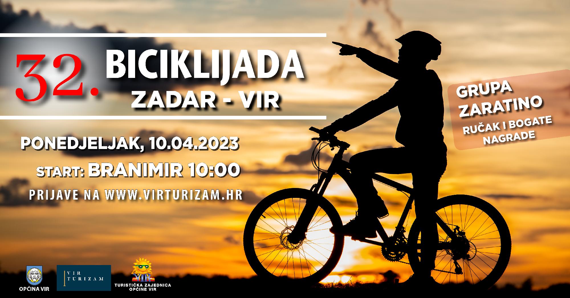 32. Biciklijada Zadar - Vir - ONLINE PRIJAVE