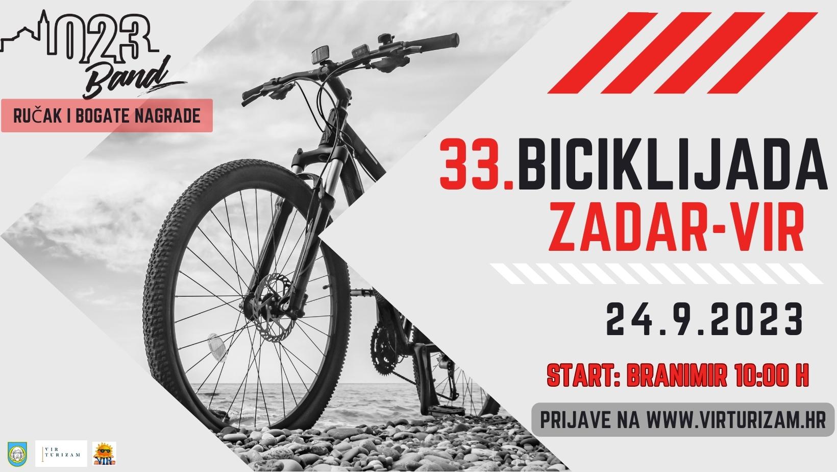 33. Biciklijada Zadar - Vir - ONLINE PRIJAVE 
